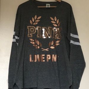 🎉Sale Victoria’s Secret PINK Bling Long Sleeve 🎉